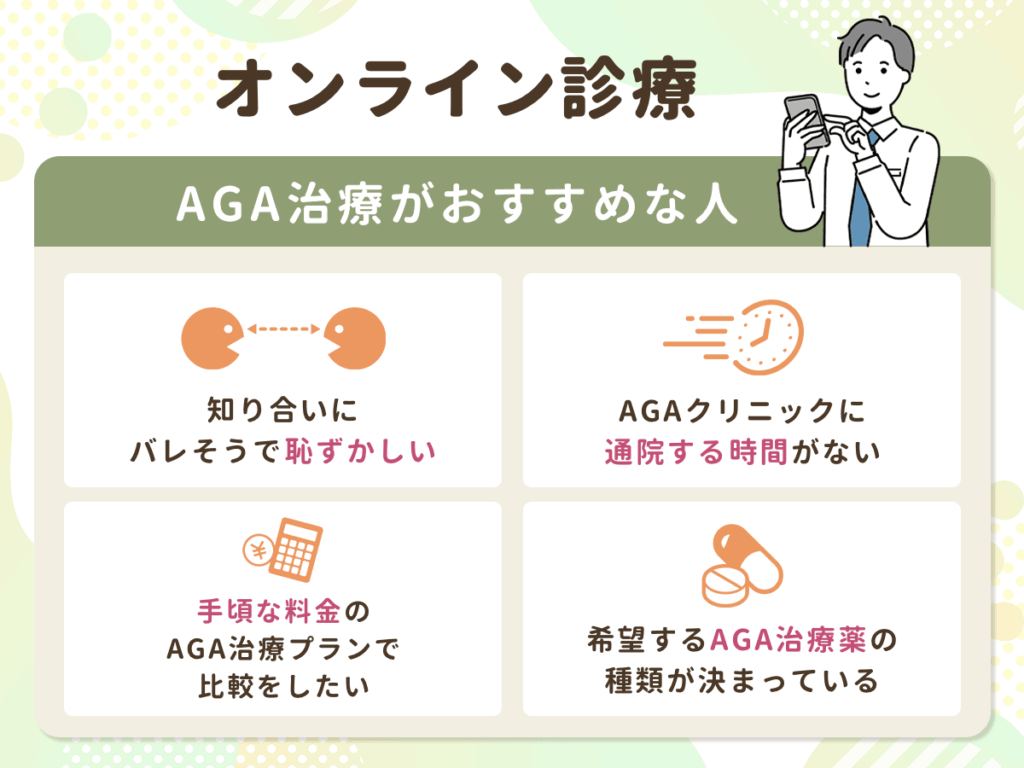 オンライン診療がおすすめな人